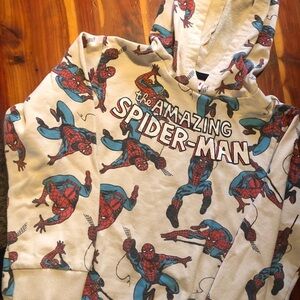 Marvel Red and Blue Spider-Man Boy’s Size 7 Sweatshirt w/ Hood